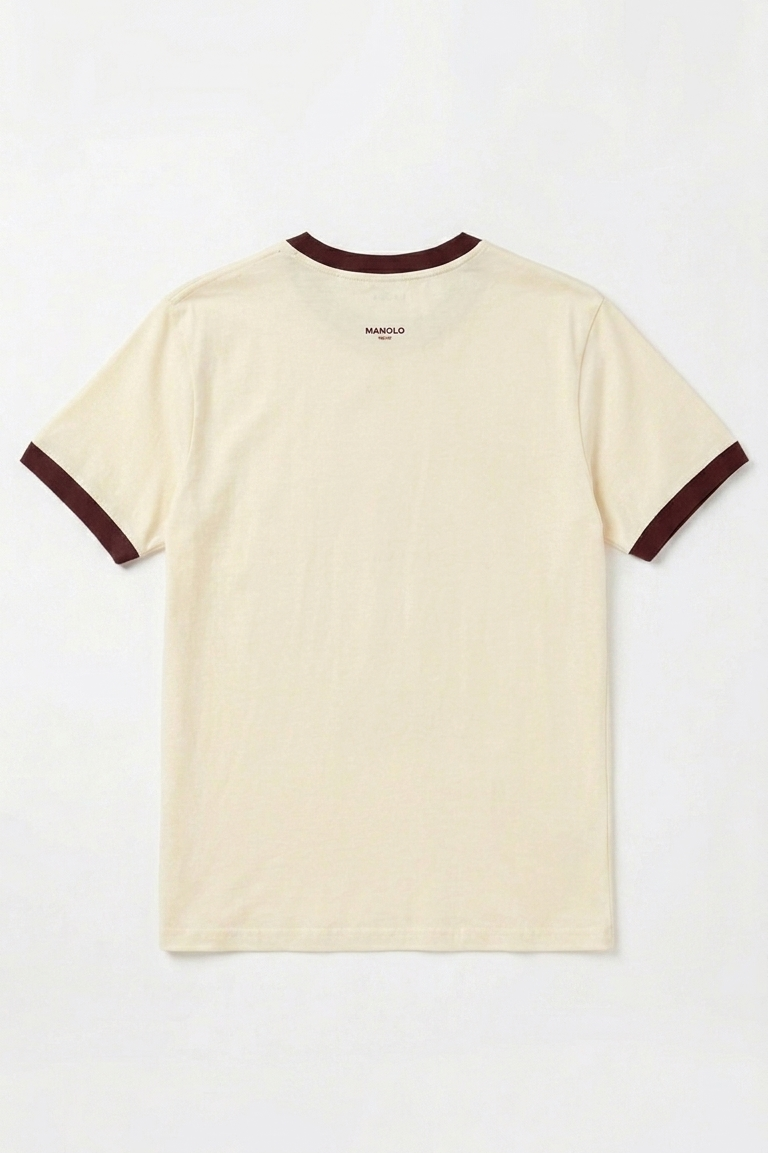 PLAYERA PREPPY MÉXICO HUESO-VINO